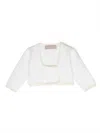 La Stupenderia Double-breasted Knitted Cardigan In White