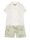 La Stupenderia Emanuele Short-sleeve Shorts Set In Green