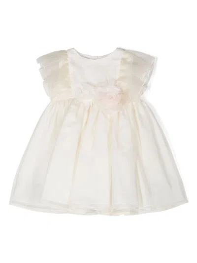 La Stupenderia Babies' Flared Party Dress In Neutrals