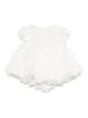 La Stupenderia Ruffled Dress In White