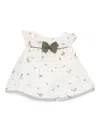 La Stupenderia Floral-embroidered Dress Set In Neutrals