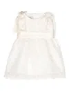 La Stupenderia Floral-lace Dress Set In White
