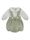 La Stupenderia Floral-pattern Babygrow Set In Multi