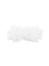 La Stupenderia Flower-embellished Headband In White