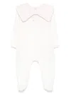 La Stupenderia Frilled-collar Pajamas In White