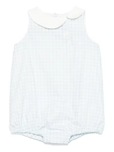 La Stupenderia Babies' Gingham Shorties In Blue