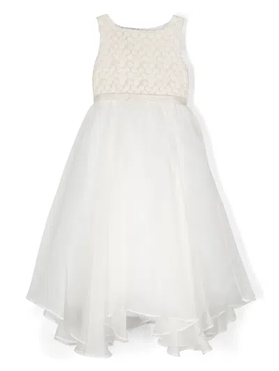 La Stupenderia Kids' Giuletta Midi Dress In White