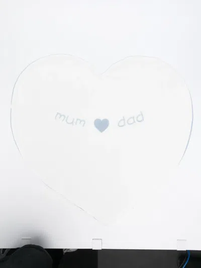 La Stupenderia Heart-shape Blanket In White