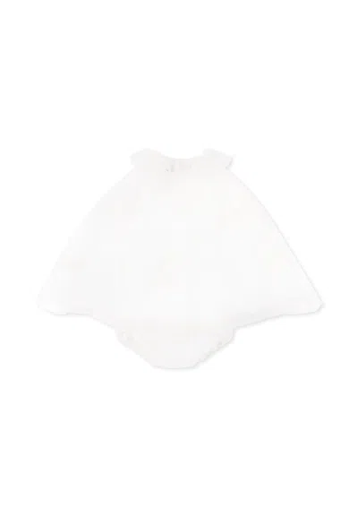 La Stupenderia Ivory Dress For Baby Girl With Flowers