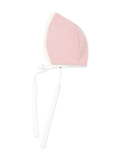 La Stupenderia Babies' Lace-trim Hat In Pink