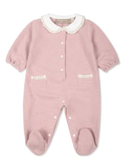 La Stupenderia Babies' Lace-trimmed Pyjamas In Pink