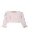 La Stupenderia Long-sleeved Cardigan In Pink