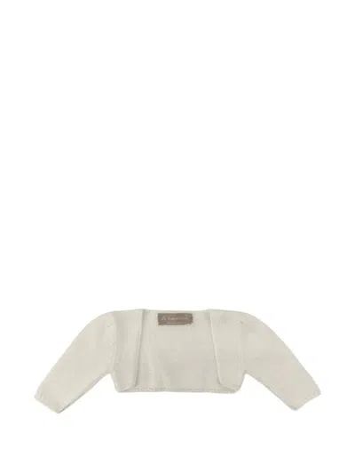 La Stupenderia Kids' Long-sleeved Cardigan In Neutral