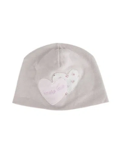 La Stupenderia Babies'  Newborn Girl Hat Light Grey Size 3 Cotton In Gray