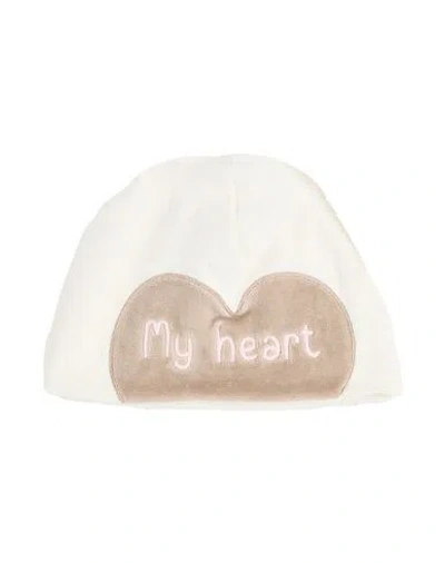 La Stupenderia Babies'  Newborn Girl Hat Off White Size 3 Cotton, Polyester