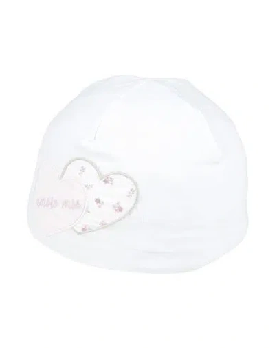 La Stupenderia Babies'  Newborn Girl Hat White Size 3 Cotton