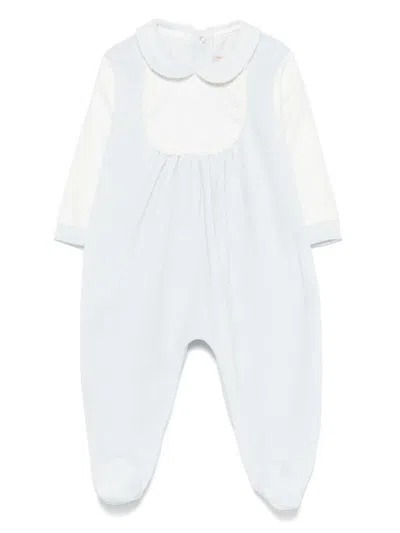 La Stupenderia Babies' Panelled-design Pajamas In Blue