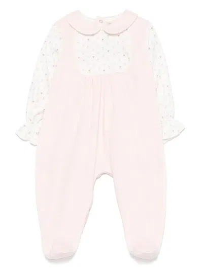 La Stupenderia Babies' Panelled-design Pajamas In Pink
