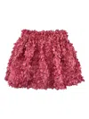 La Stupenderia Petal-embellished Skirt In Pink