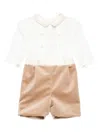 La Stupenderia Peter Pan-collar Jumpsuit In Neutral