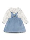 La Stupenderia Pinwale-corduroy Dress In Blue