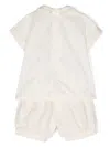 La Stupenderia Pleat-detailing Shorts Set In Neutrals
