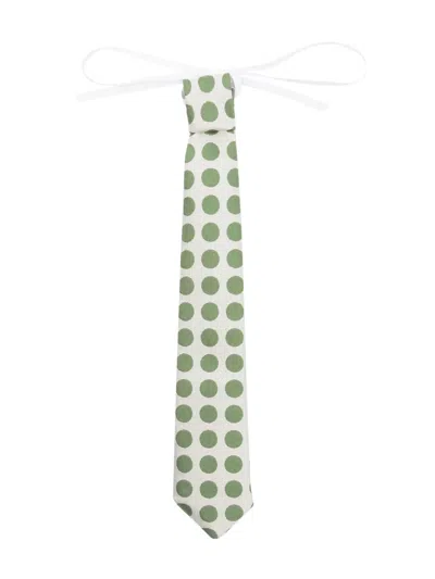 La Stupenderia Babies' Polka-dot Tie In Green