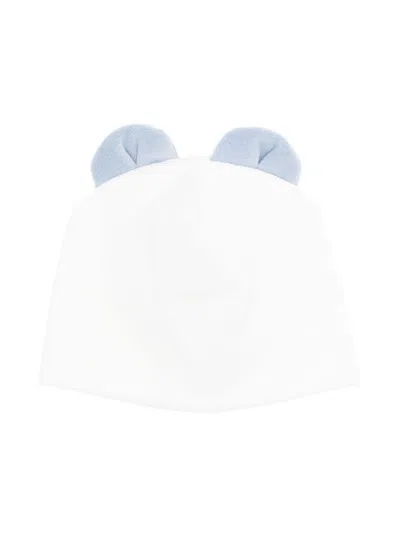 La Stupenderia Babies' Pop-up Animal Ear Beanie Hat In White