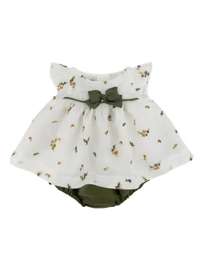 La Stupenderia Babies' Poplin Dress In White