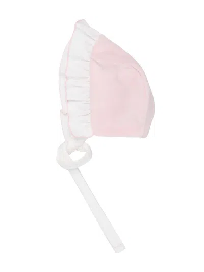 La Stupenderia Babies' Ruffle-detail Cotton Hat In Pink
