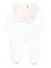 La Stupenderia Ruffled Gingham-pattern Pajamas In Pink