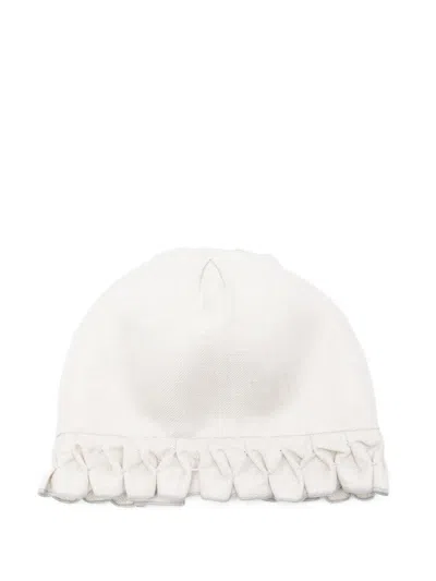 La Stupenderia Babies' Ruffled Hat In White
