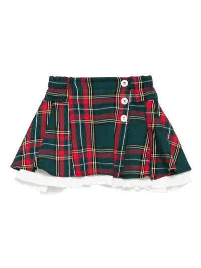 La Stupenderia Babies' Ruffled Mini Skirt In Multi