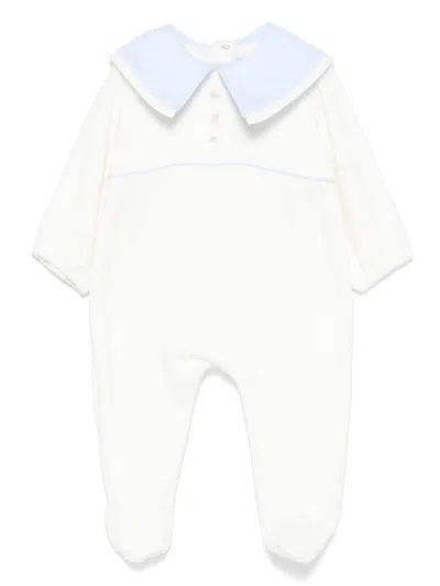 La Stupenderia Babies' Sailor-collar Pajama In White