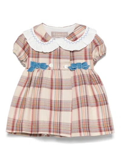 La Stupenderia Babies' Scottish Dress In Brown