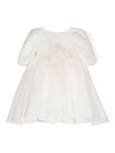 La Stupenderia Kids' Serena Bow-detail Dress In Pink