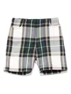 La Stupenderia Tartan-check Shorts In Green