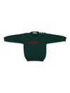 La Stupenderia Slogan-embroidered Sweater In Grün