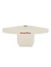 La Stupenderia Slogan-embroidered Sweater In Nude