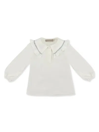 La Stupenderia Babies' Smock-embroidery Polo Top