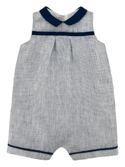 La Stupenderia Babies' Striped Linen Romper