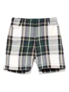La Stupenderia Tartan-check Shorts In Green