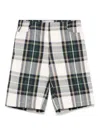 La Stupenderia Tartan-check Shorts In Green