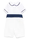La Stupenderia Textured Romper In White