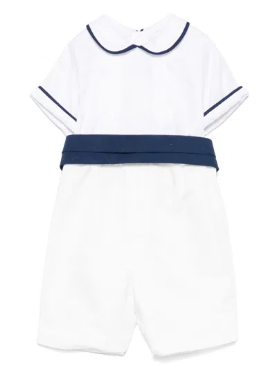 La Stupenderia Babies' Textured Romper In White