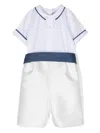 La Stupenderia Contrast-trim Romper In White