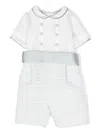 La Stupenderia Detachable-belt Romper In Clear Blue