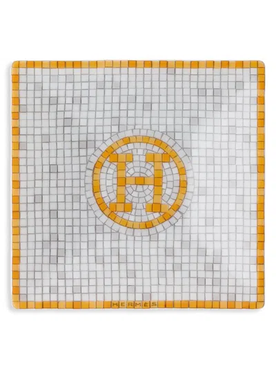 La Table Hermes Mosaïque Au 24 Gold Square Plate