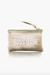 La Trading Co Boss Babe Pouch In Gold In Gold