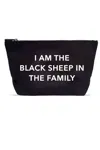 La Trading Co Sheep Pouch In Black In Black